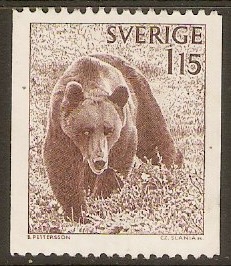 Sweden 1978 1k.15 Brown Bear. SG950.
