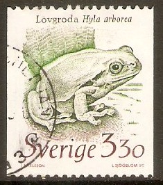 Sweden 1989 3k.30 Common tree frog. SG1435.