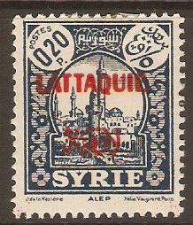 Latakia 1931 0p.20 Blue. SG66