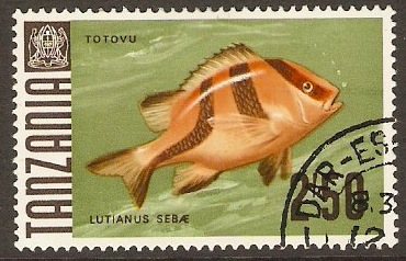 Tanzania 1967 2s.50 Fish Series. SG154. - Click Image to Close