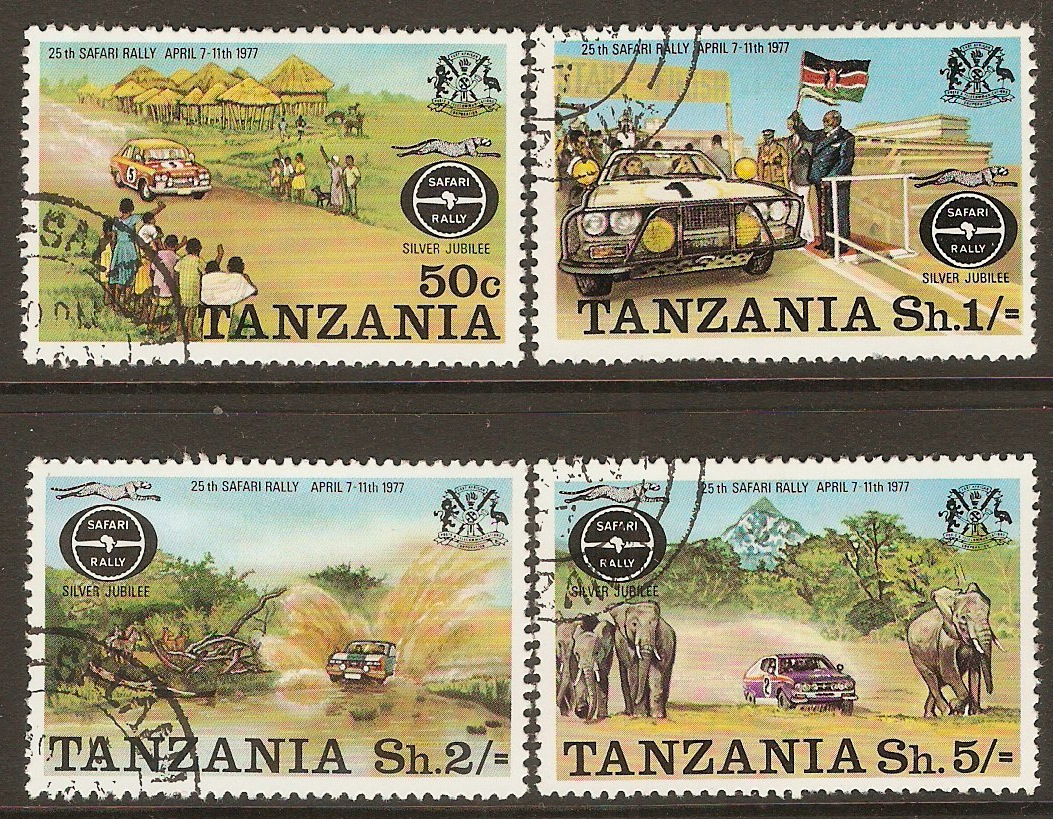 Tanzania 1977 Safari Rally Anniversary set. SG202-SG205.