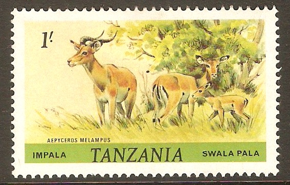 Tanzania 1980 1s Wildlife series - Impala. SG313.