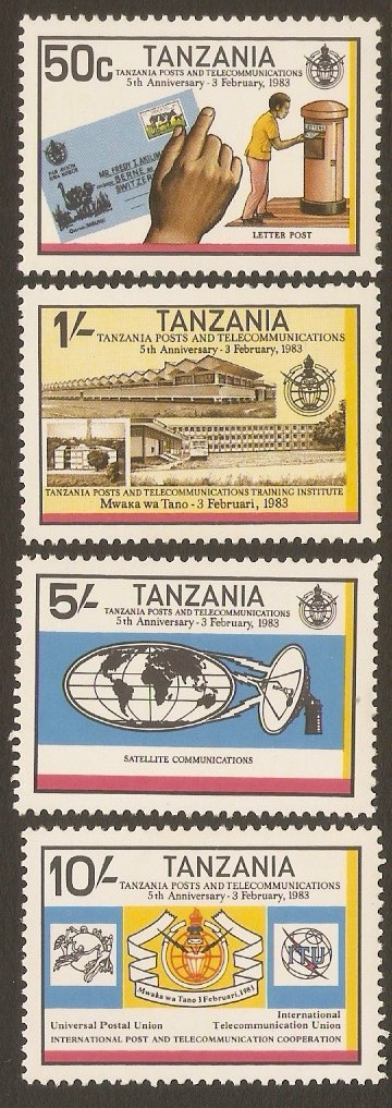 Tanzania 1982 Post & Telecomms. set. SG370-SG373.