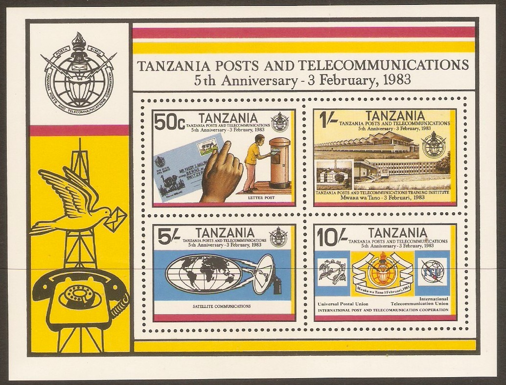 Tanzania 1982 Post & Telecomms. sheet. SGMS374.