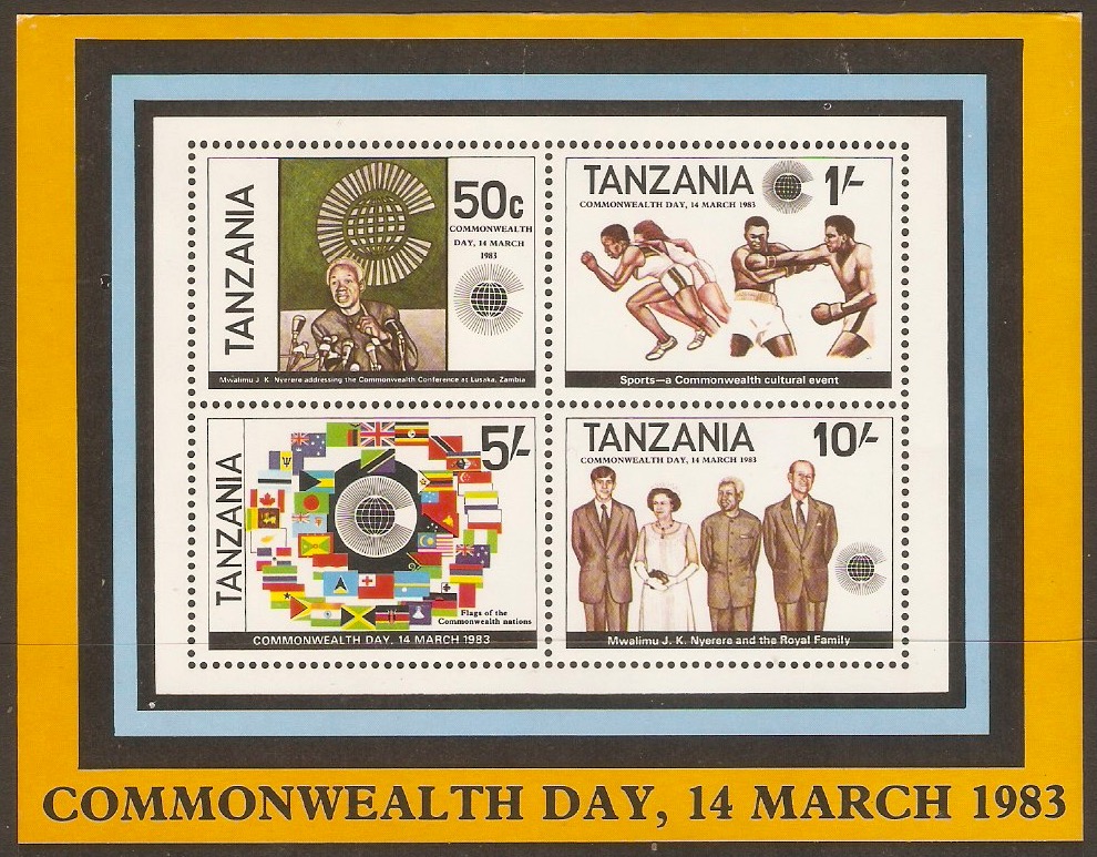 Tanzania 1982 Commonwealth Day sheet. SGMS379.