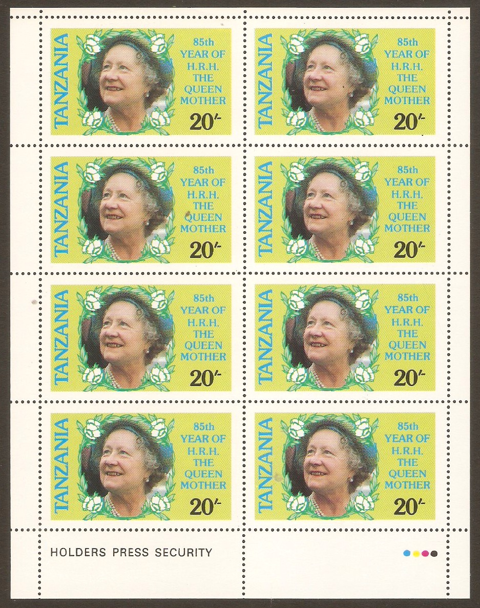 Tanzania 1985 20s Queen Mother Birthday series. SG425.