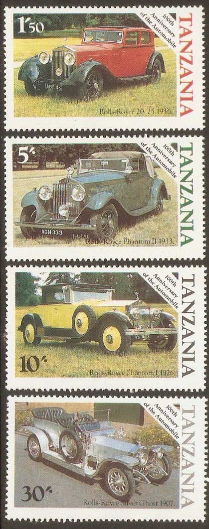 Tanzania 1986 Motoring Centenary set. SG456-SG459.