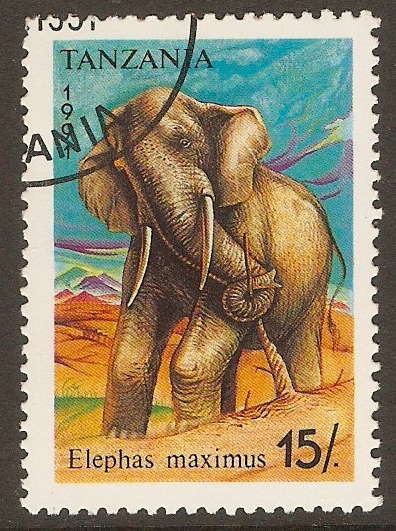 Tanzania 1991 15s Elephants series. SG1075.