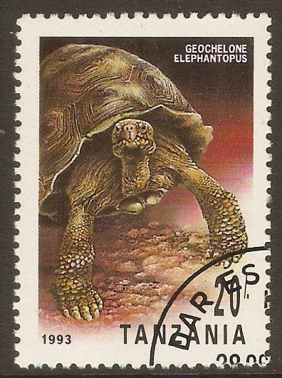 Tanzania 1993 20s Reptiles series - Tortoise. SG1528.