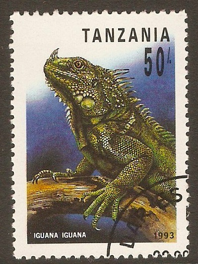 Tanzania 1993 50s Reptiles series - Iguana. SG1529.