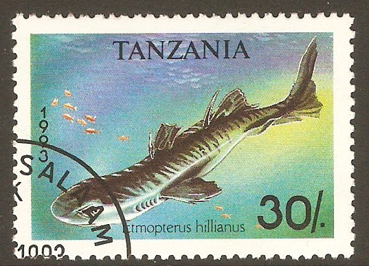 Tanzania 1993 30s Sharks series - Lantern shark. SG1666.