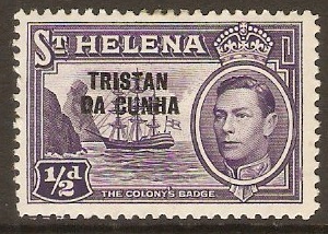 Tristan da Cunha 1952 d Violet. SG1.