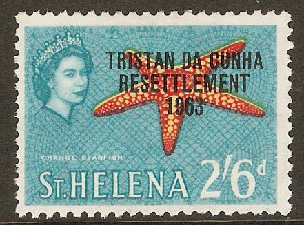Tristan da Cunha 1963 2s.6d Resettlement Series. SG65.