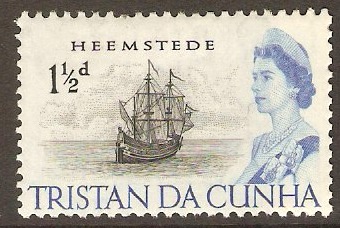 Tristan da Cunha 1965 1d Ships Series. SG73