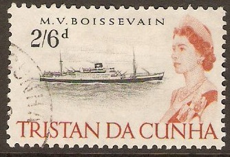 Tristan da Cunha 1965 2s.6d Ships Stamps Series. SG82.