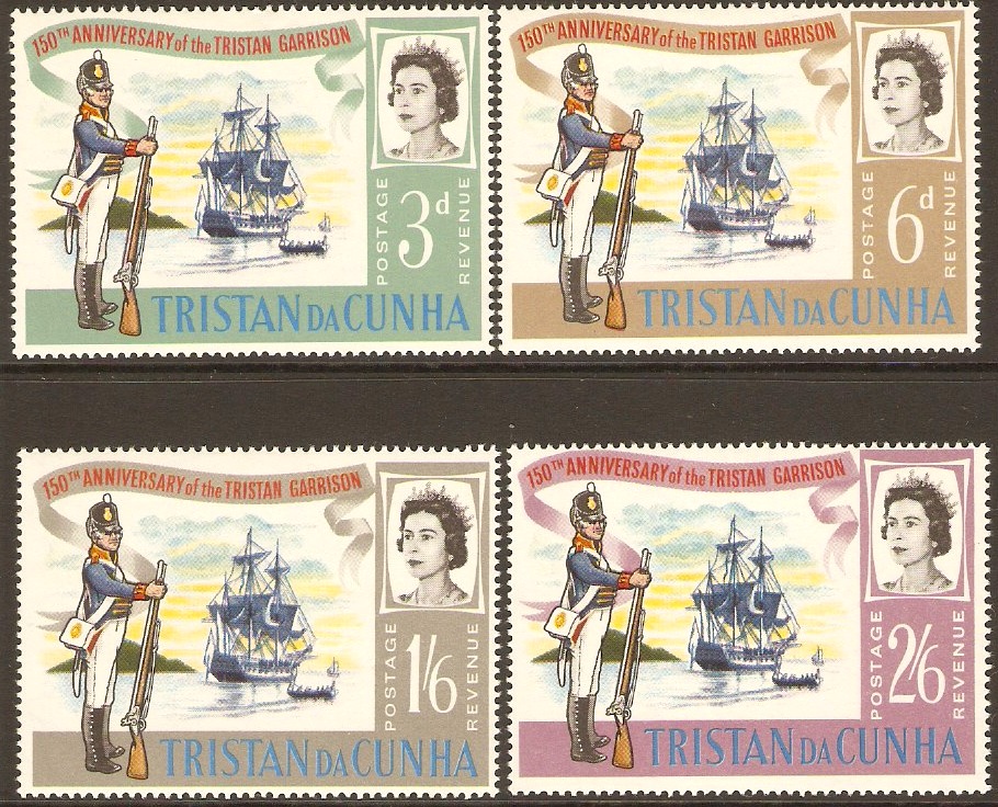 Tristan da Cunha 1966 Garrison Anniversary Set. SG93-SG96.