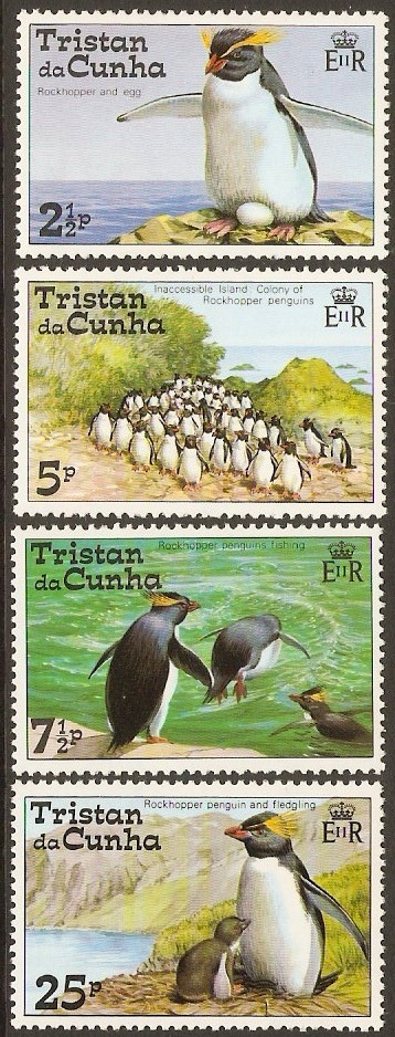 Tristan da Cunha 1974 Rockhopper Penguins Set. SG188-SG191.