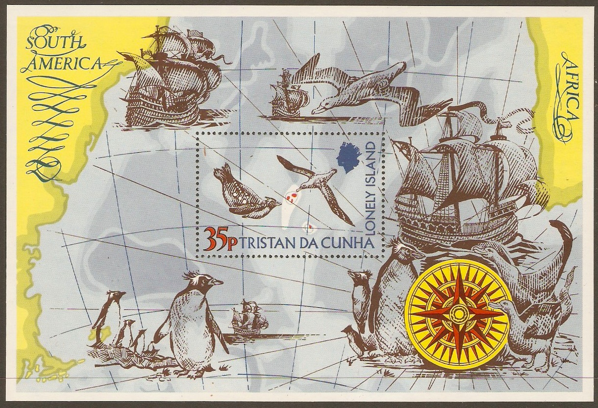 Tristan da Cunha 1974 Lonely Island Sheet. SGMS192.
