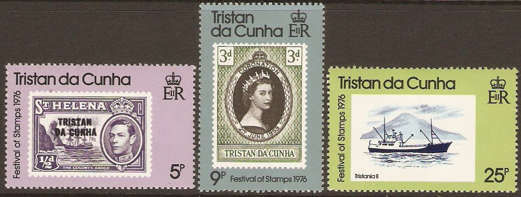 Tristan da Cunha 1976 Stamp Festival Set. SG204-SG206.