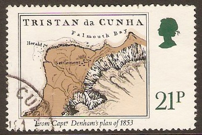 Tristan da Cunha 1981 21p Early Maps Stamp Series. SG306.