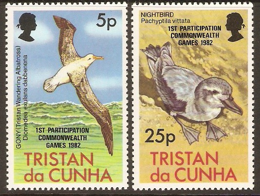 Tristan da Cunha 1982 Commonwealth Games Set. SG335-SG336.