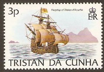 Tristan da Cunha 1983 3p Island History Series. SG350.