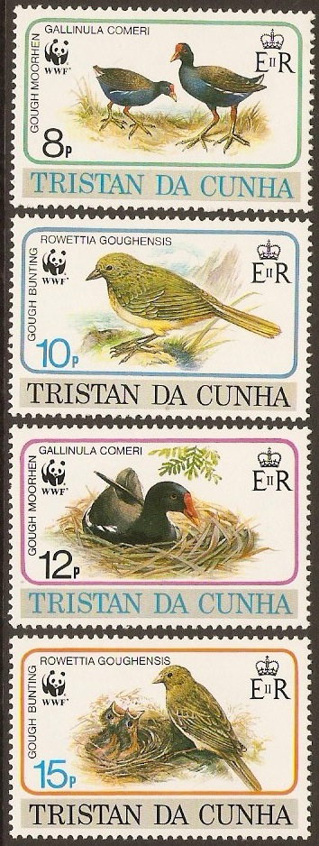 Tristan da Cunha 1991 Endangered Species Stamps Set. SG518-SG521
