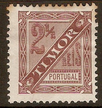 Timor 1893 2r Brown - Newspaper stamp. SGN36.
