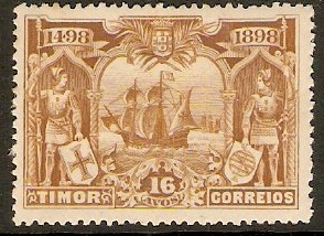 Timor 1898 16a Bistre-brown. SG64.