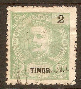 Timor 1898 2a Green. SG70.