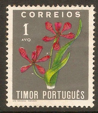 Timor 1950 1a Floral Designs series. SG324.