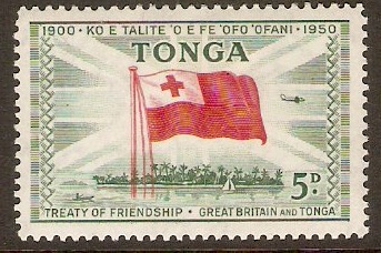 Tonga 1951 5d Friendship Treaty series. SG99.