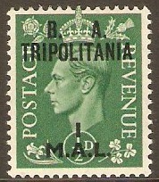 Tripolitania 1950 1l on d Pale green. SGT14.