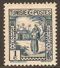 Tunisia 1931 1c Indigo. SG172.