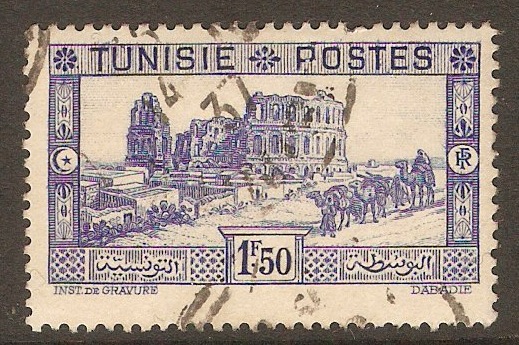 Tunisia 1931 1f.50 Ultramarine. SG186.