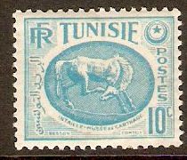 Tunisia 1950 10c Turquoise-blue. SG331.