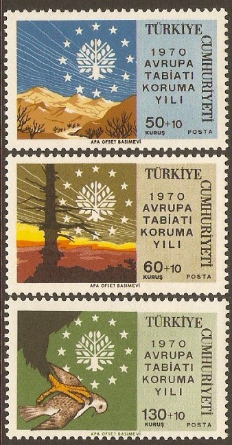 Turkey 1970 Nature Conservation Set. SG2306-SG2308.