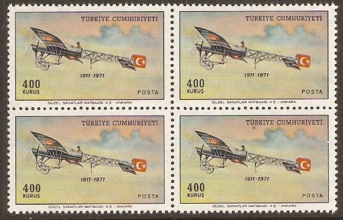 Turkey 1971 400k Aviation Anniversary Series. SG2376.