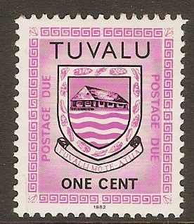 Tuvalu 1981 1c Postage Due. SGD1.