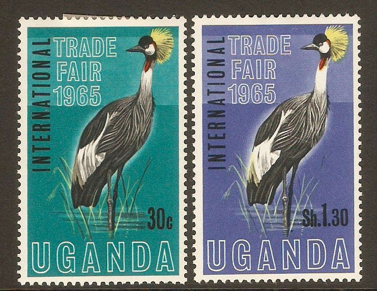 Uganda 1965 International Trade Fair set. SG111-SG112.