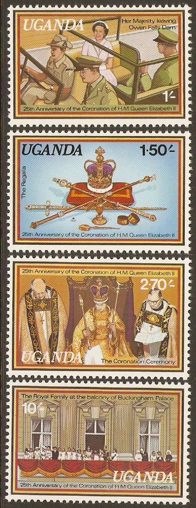 Uganda 1979 Coronation Anniversary Set. SG234-SG237.