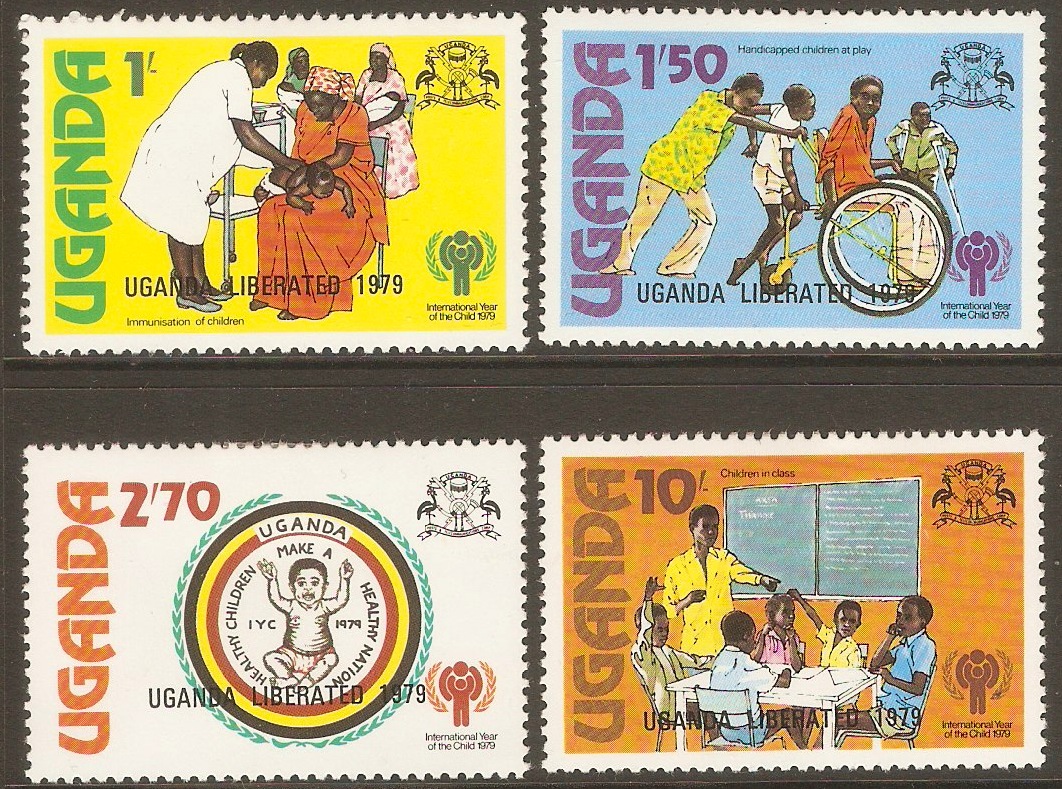 Uganda 1979 Int. Year of the Child set. SG244-SG247.