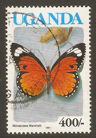Uganda 1990 400s Butterflies series. SG874B.