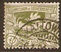 Upper Silesia 1920 40pf Green. SG27.