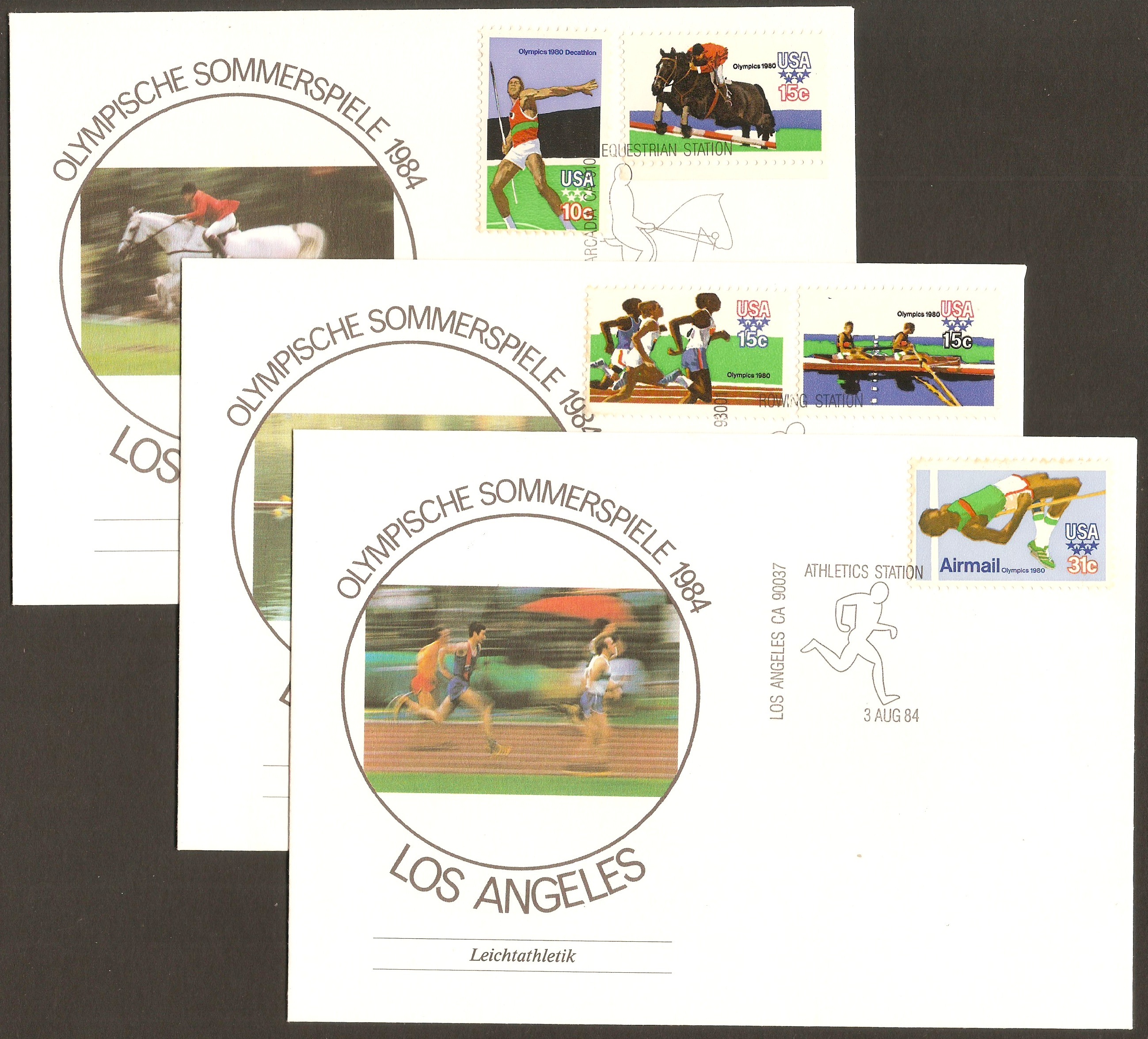 United States 1979 Moscow Olympics Souvenir Covers.