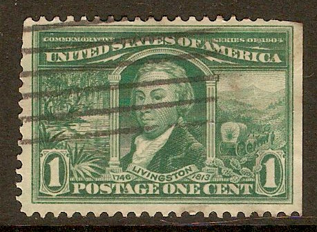 United States 1904 1c Deep green - St. Louis Exposition. SG330.