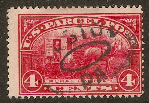 United States 1912 4c Rose-carmine - Parcel Post. SGP426.