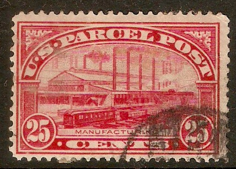 United States 1912 25c Rose-carmine - Parcel Post. SGP431.