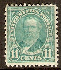 United States 1922 11c Greenish blue - Hayes. SG571a.