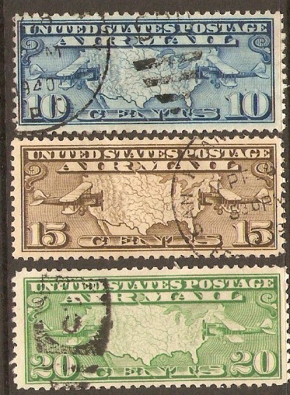 United States 1926 Air Mail set. SGA628-SGA630.
